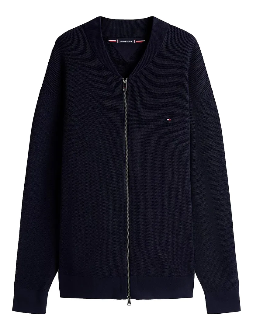 Tommy Hilfiger gebreid vest donkerblauw Plus Size katoen
