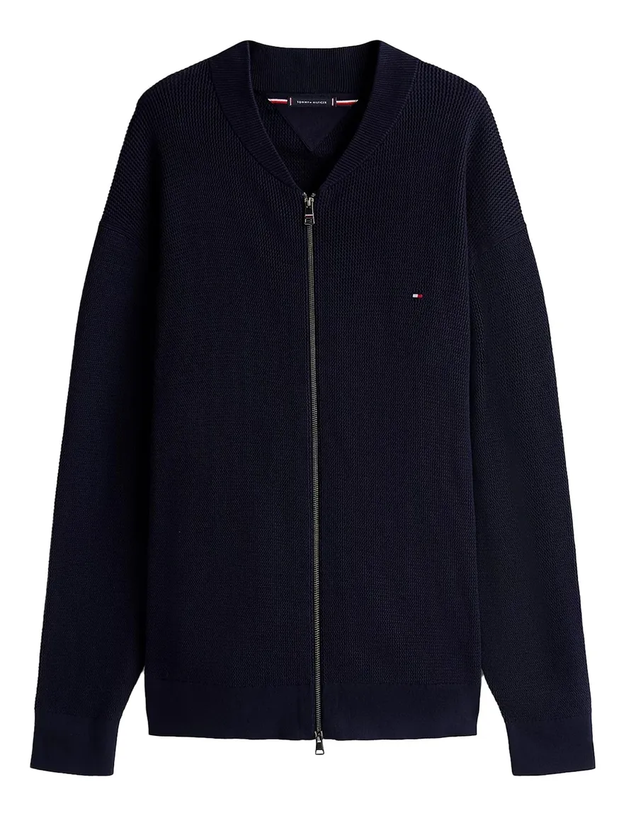 Tommy Hilfiger gebreid vest donkerblauw Plus Size
