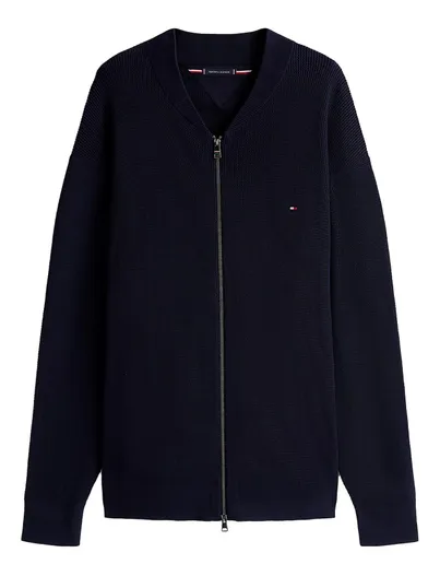 Tommy Hilfiger Tommy Hilfiger Plus Size gebreid vest donkerblauw