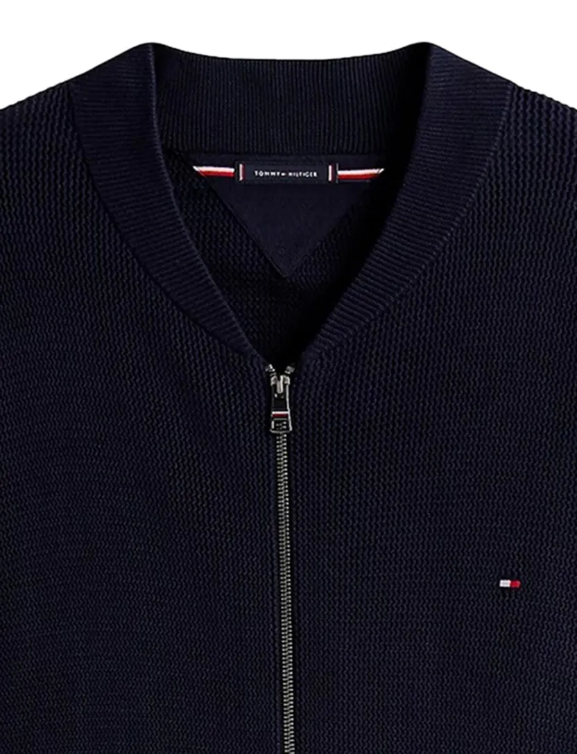 Tommy Hilfiger gebreid vest donkerblauw Plus Size katoen