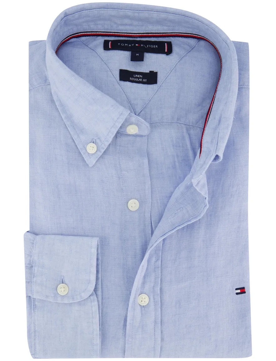 Tommy Hilfiger overhemd lichtblauw regular fit