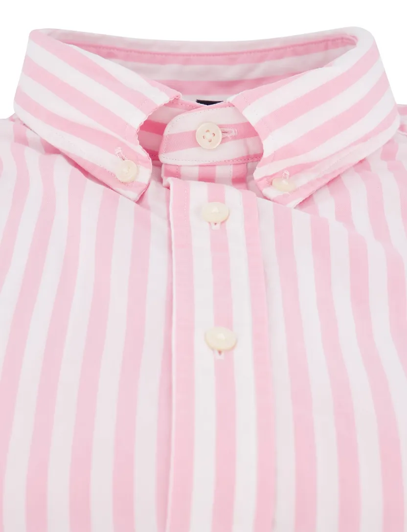 Tommy Hilfiger overhemd roze gestreept normale fit