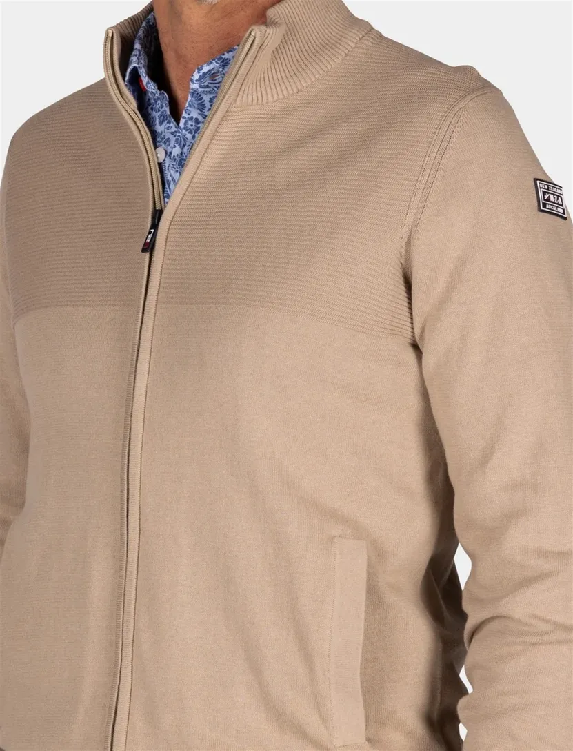 NZA vest Calder beige katoen normale fit