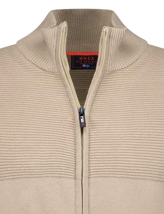 NZA vest Calder beige katoen normale fit