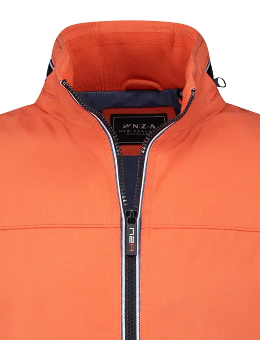New Zealand zomerjas Troy oranje capuchon in kraag