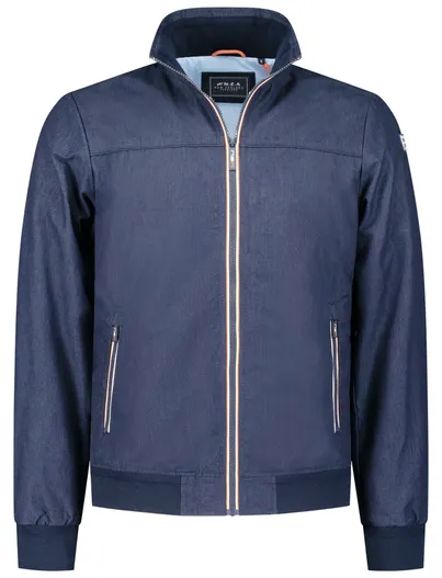 New Zealand New Zealand zomerjas Troy donkerblauw effen normale fit