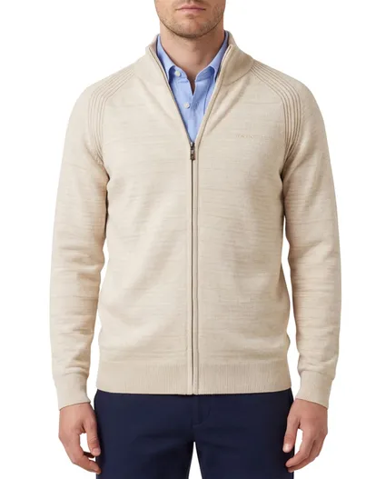 New Zealand NZA vest Oakley gemeleerd beige normale fit