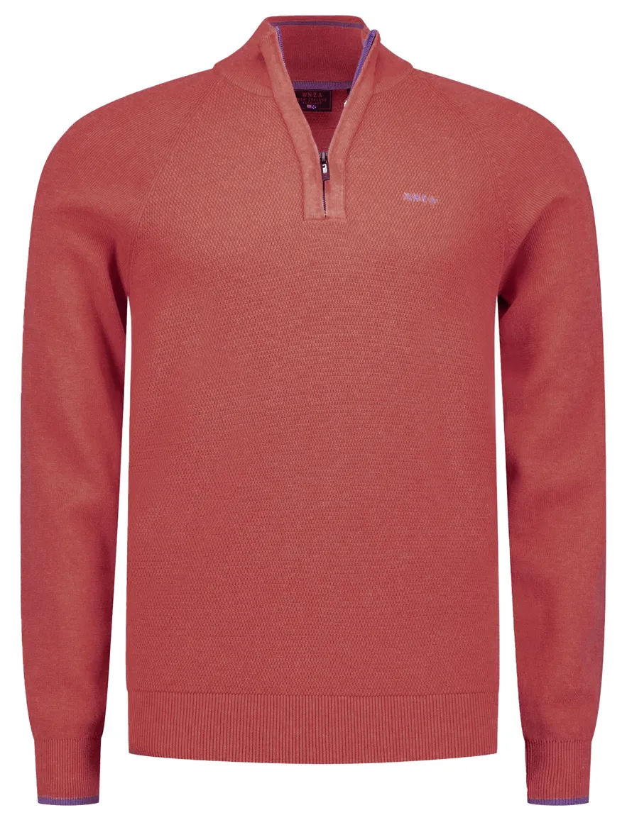 NZA half zip trui Ralph oranje