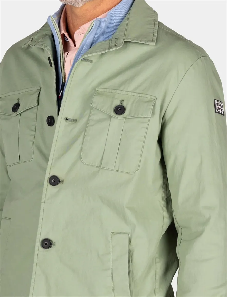 New Zealand overshirt effen lichtgroen
