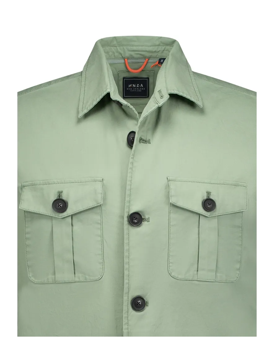 New Zealand overshirt effen lichtgroen