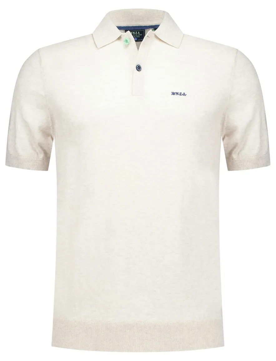 NZA poloshirt met band Sergio beige