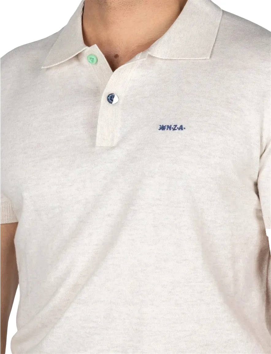 NZA poloshirt met band Sergio beige