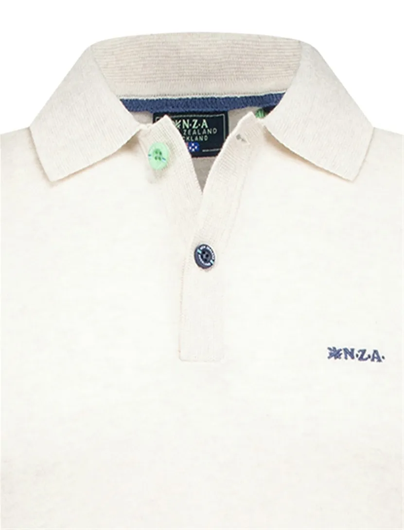 poloshirt met band New Zealand Sergio beige normale fit