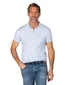New zealand poloshirt boord lichtblauw