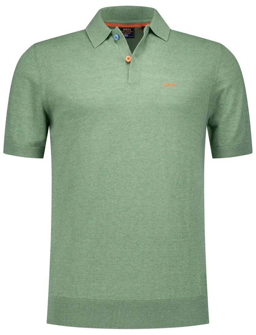 NZA polo met band Sergio groen katoen
