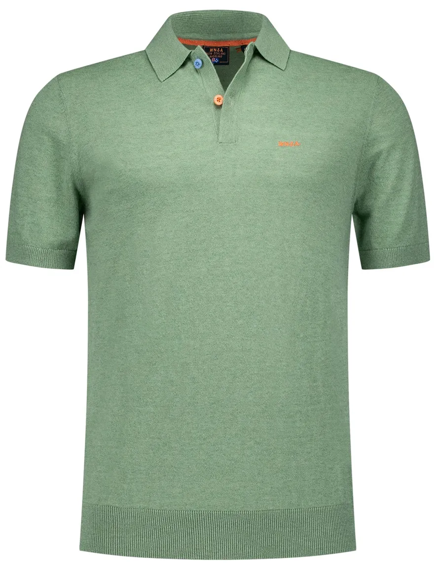 NZA polo Sergio groen katoen
