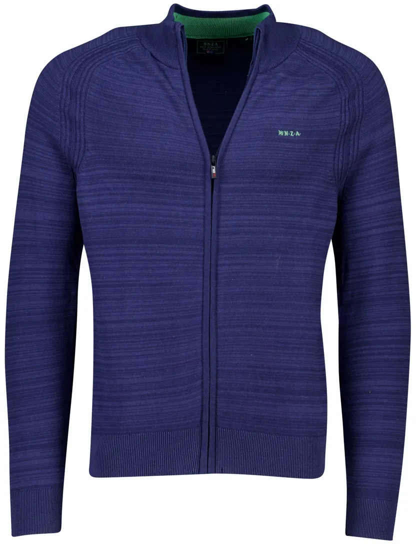 vest NZA blauw katoen
