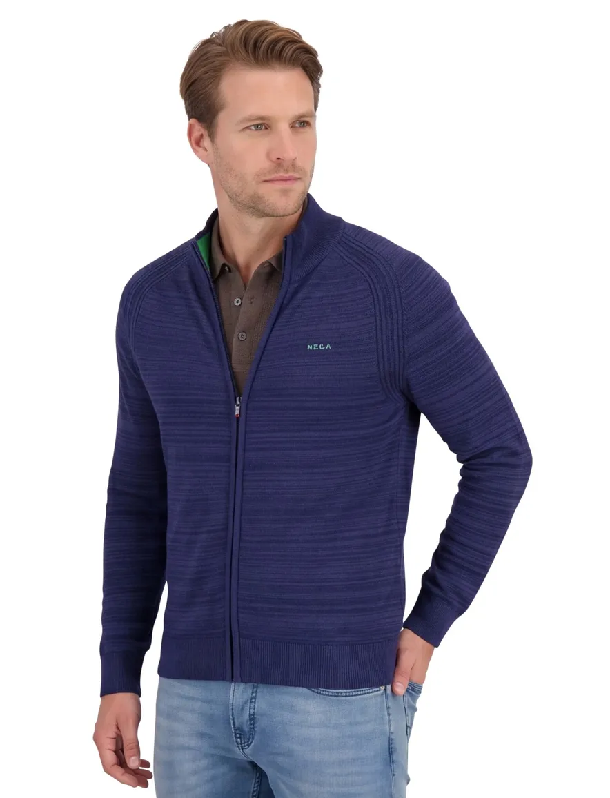 New Zealand vest blauw katoen