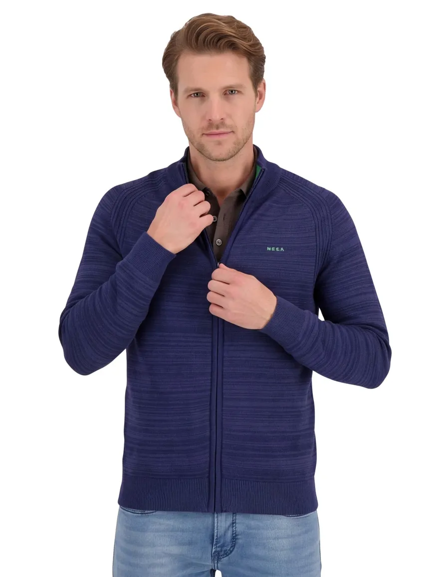 New Zealand vest blauw katoen