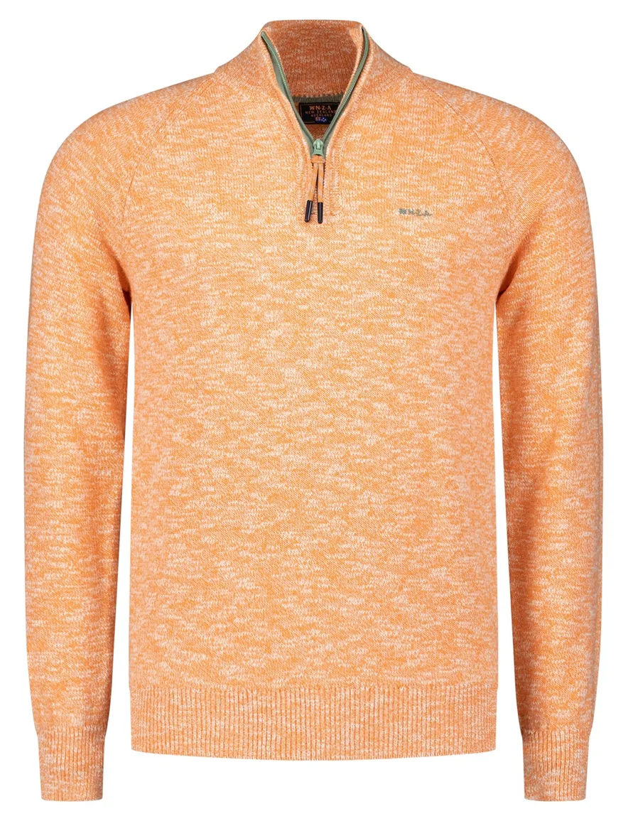 New Zealand half zip trui Baylor oranje