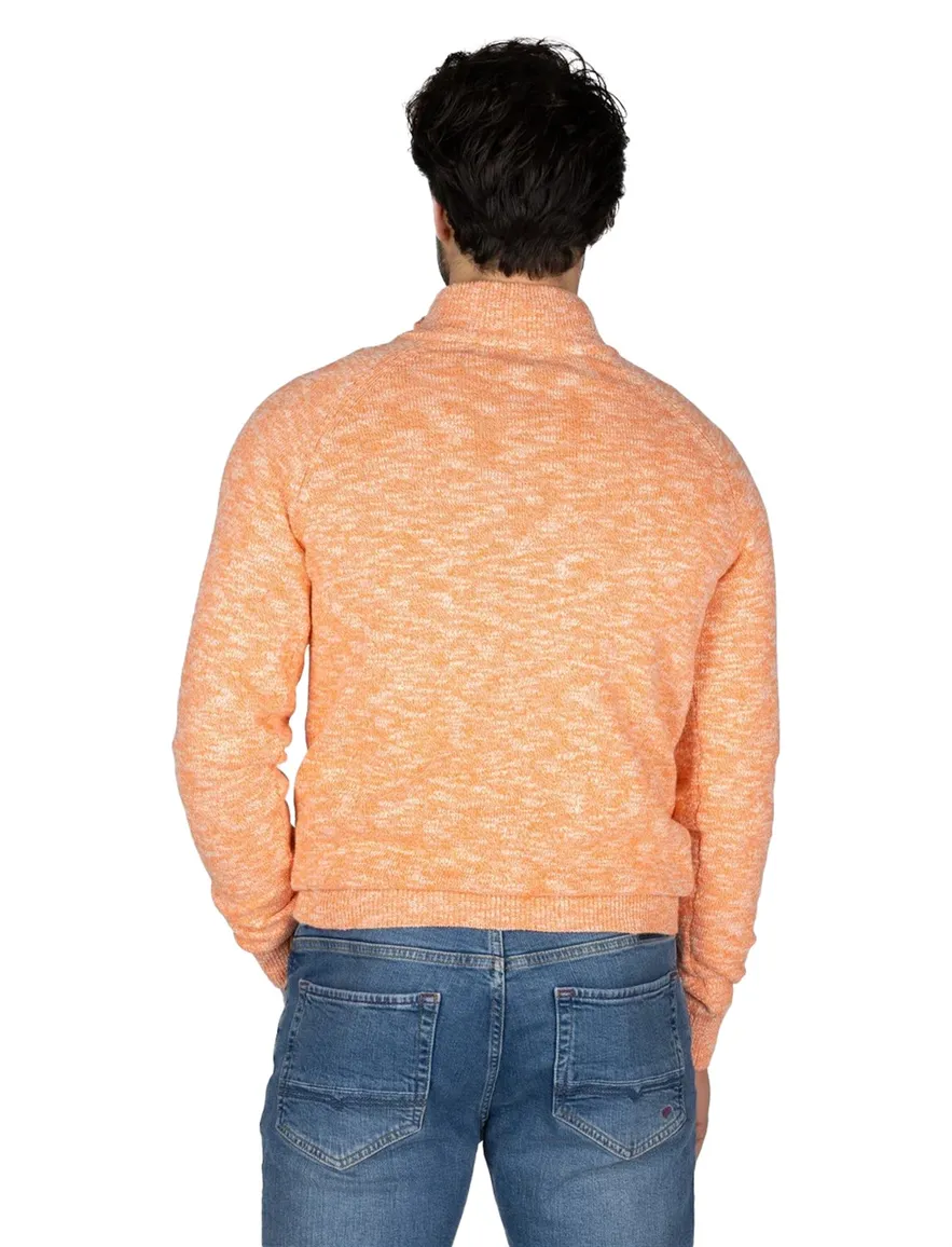 New Zealand half zip trui Baylor oranje