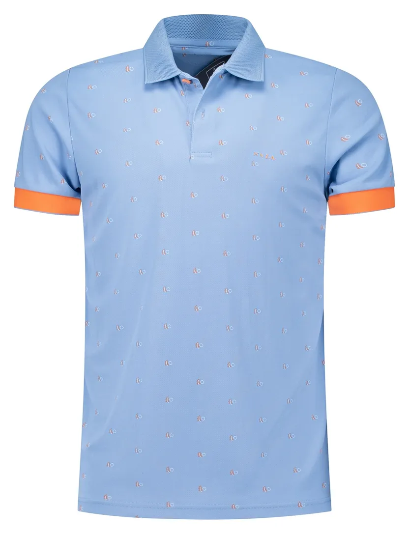 Blauw poloshirt korte mouw New Zealand Killian