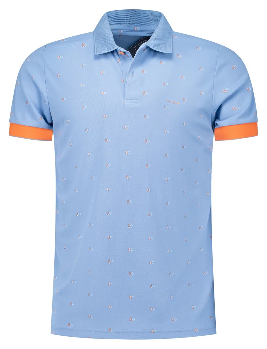 poloshirt korte mouw blauw New Zealand