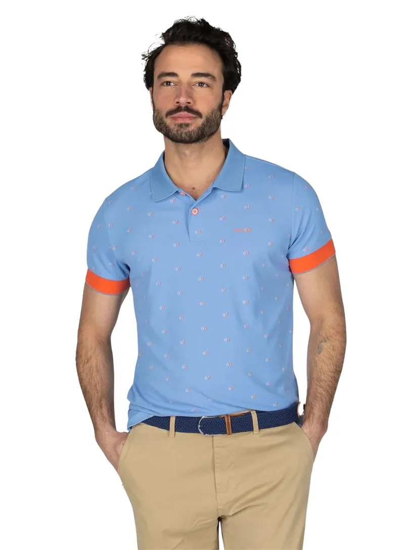 Blauw poloshirt korte mouw New Zealand Killian