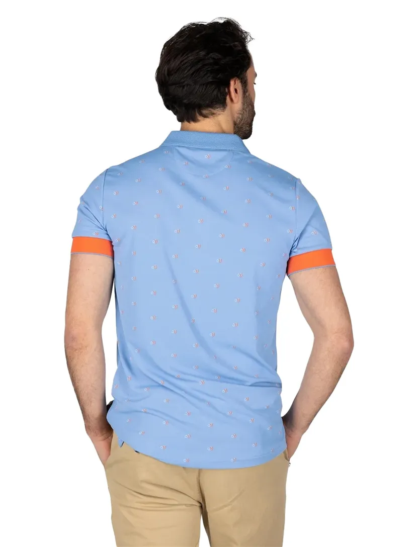 Blauw poloshirt korte mouw New Zealand Killian