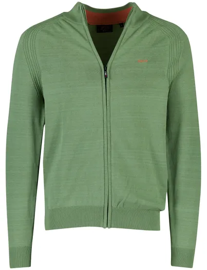 New Zealand Gemeleerd NZA Oakley sweatvest groen katoen