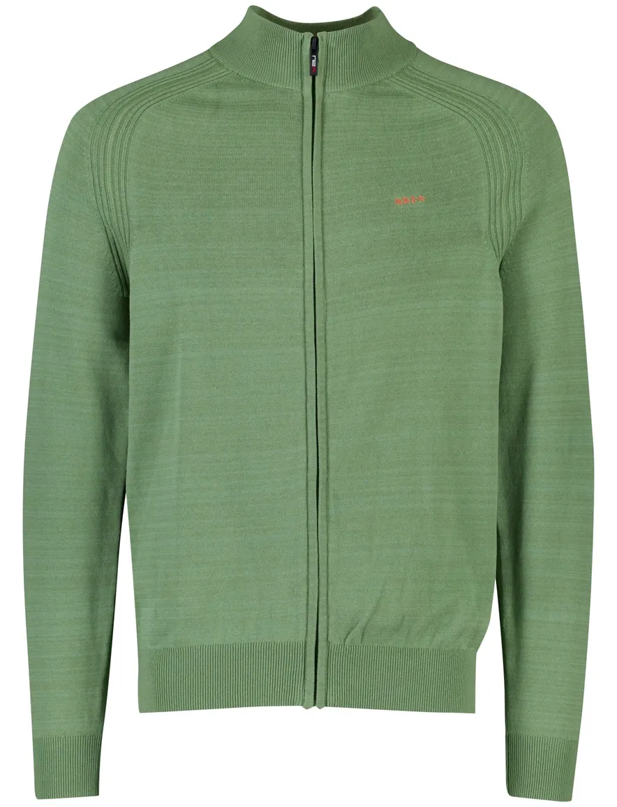 NZA Oakley sweatvest groen gemeleerd