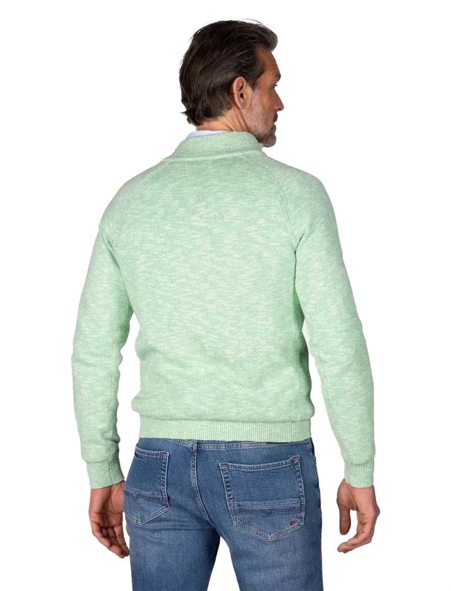 New Zealand Baylon half zip trui groen
