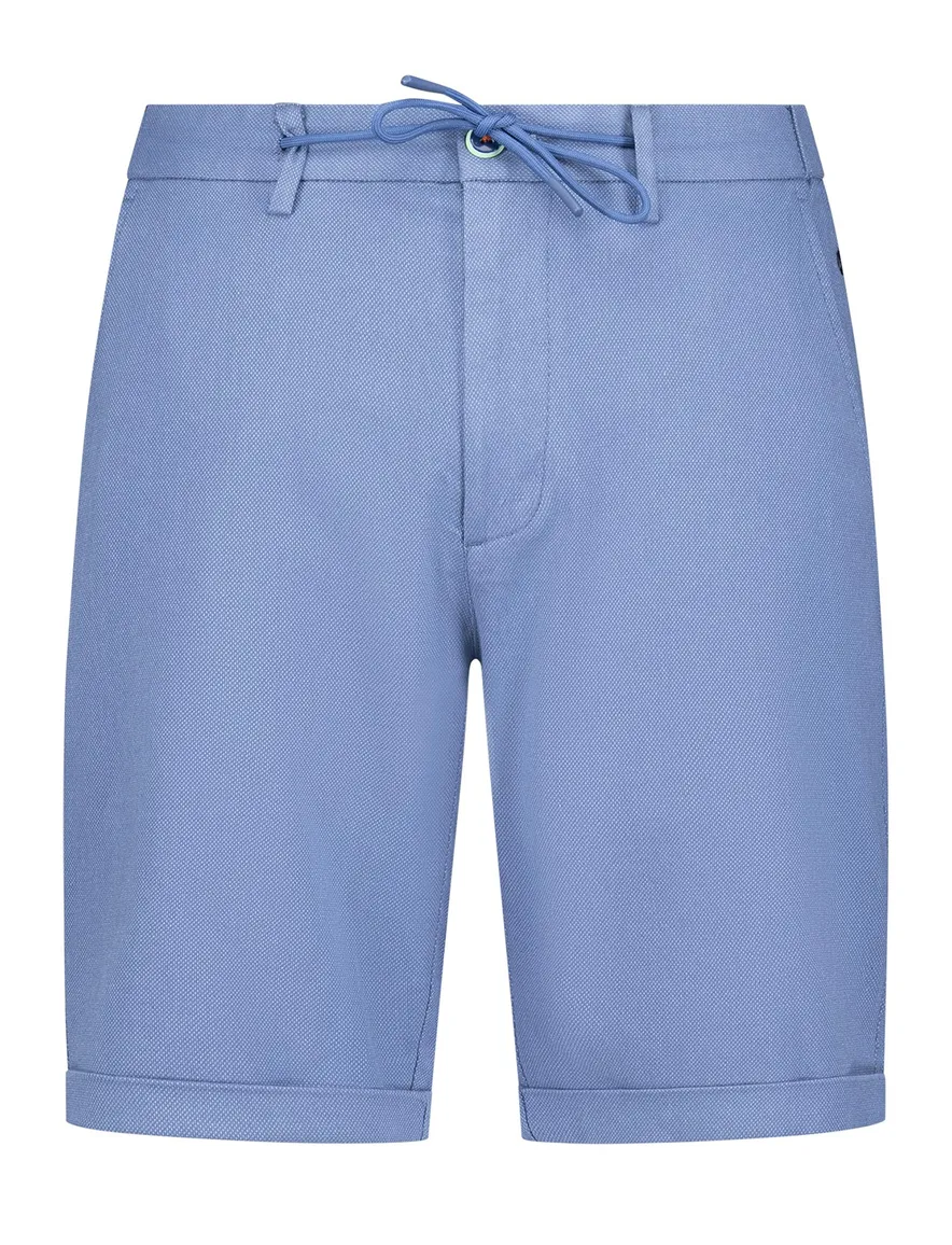 NZA bermuda blauw effen