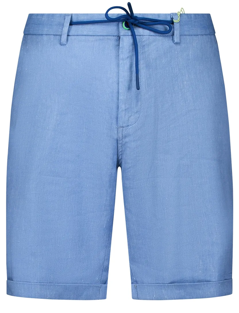 New Zealand korte broek Robson effen blauw normale fit
