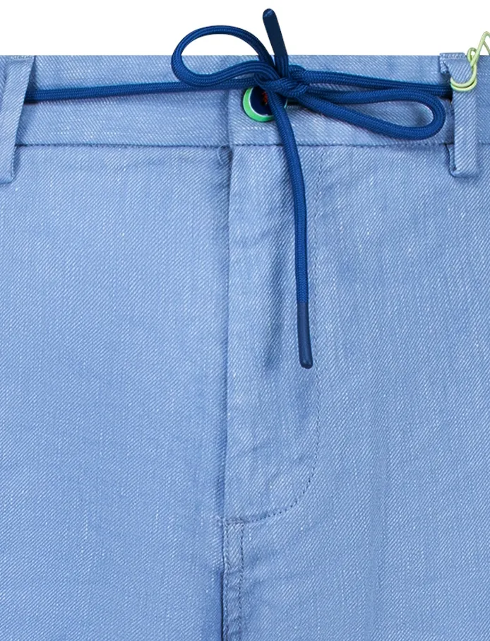 New Zealand korte broek Robson effen blauw normale fit