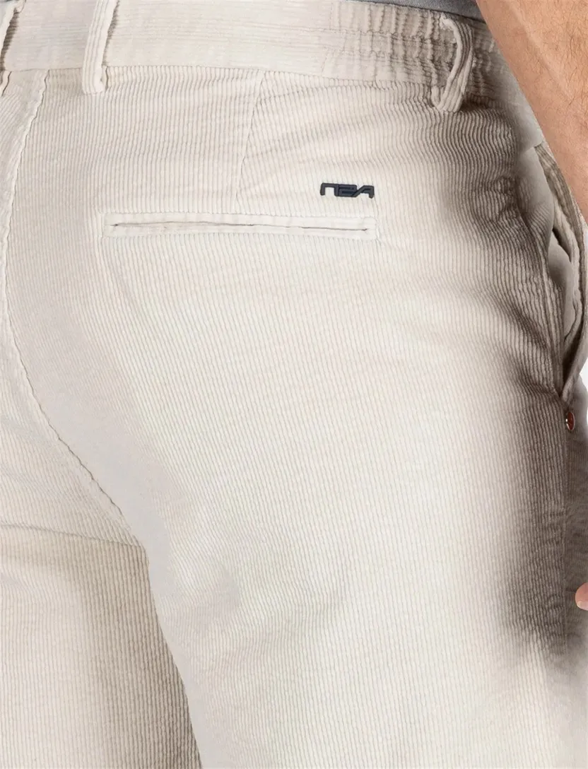 New zealand katoenen korte broek rib effen beige