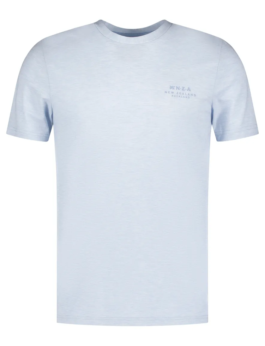 NZA t-shirt Jared blauw gemeleerd