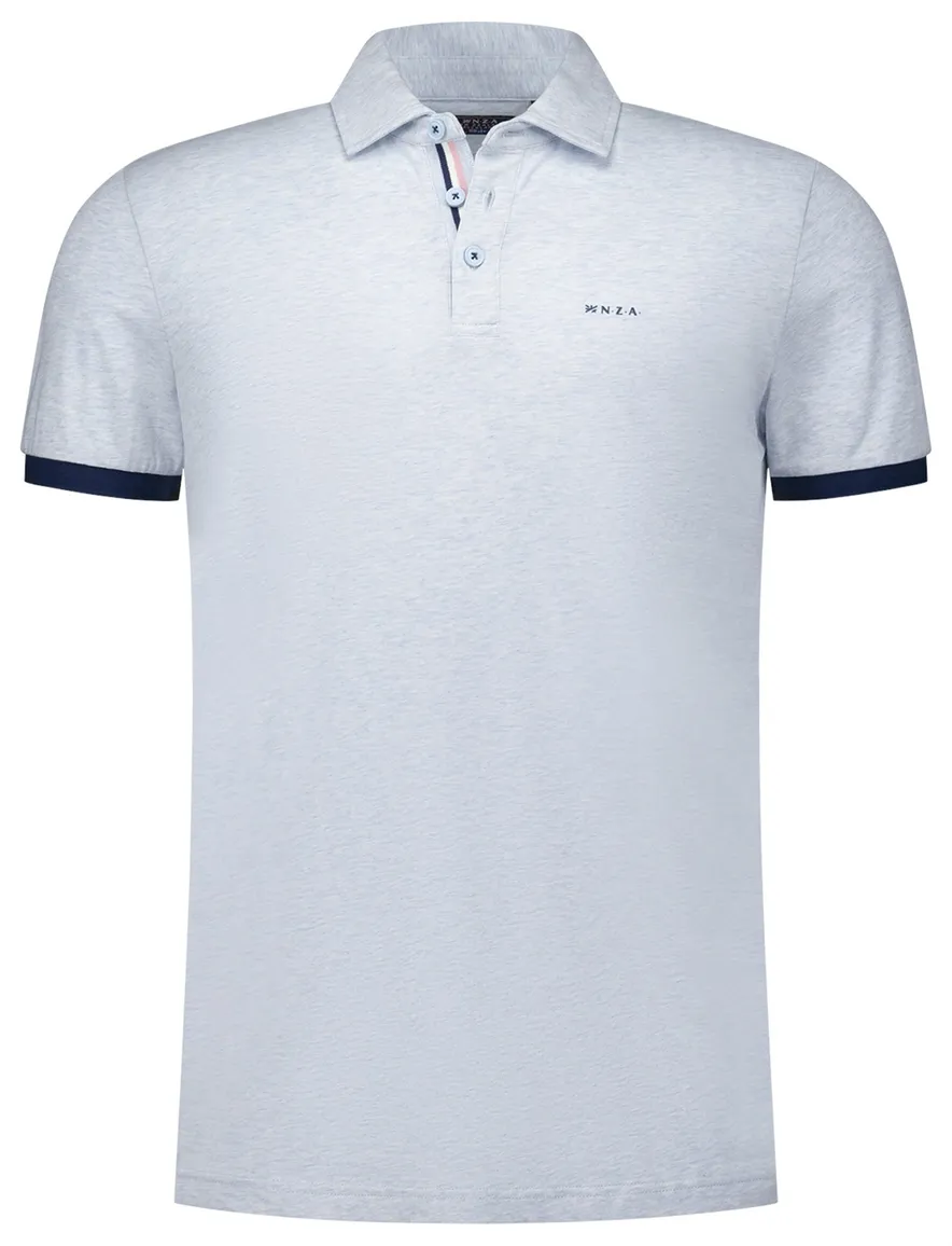 poloshirt korte mouw lichtblauw New Zealand