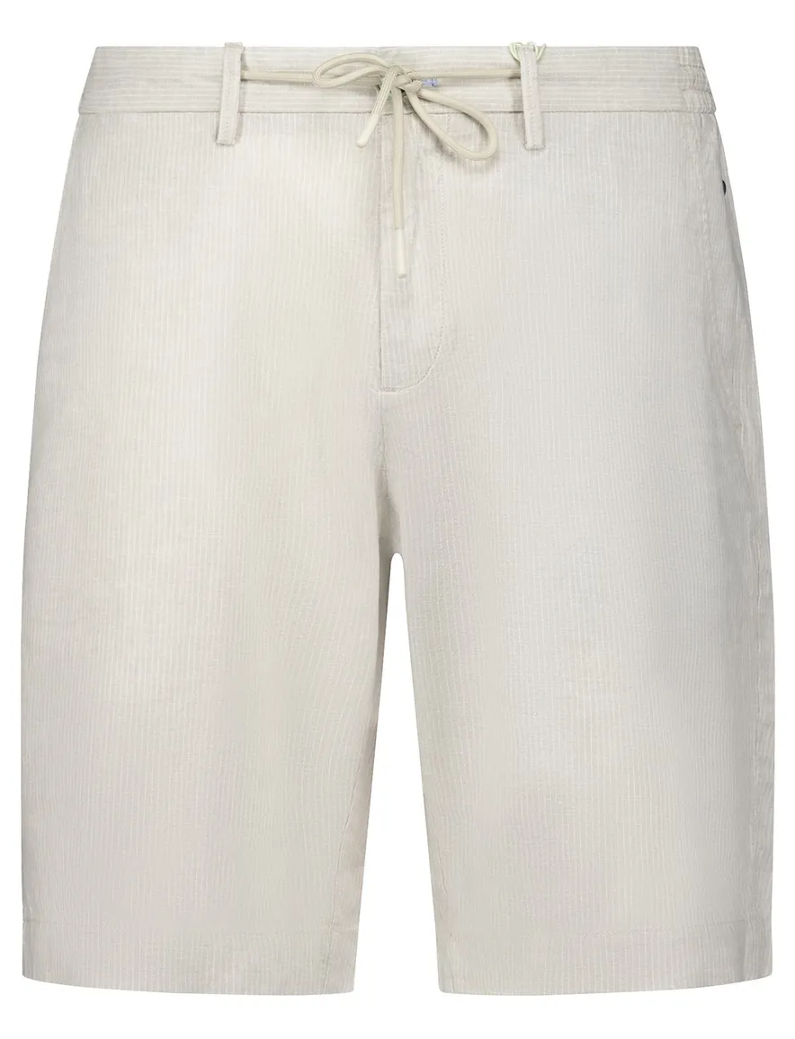 NZA korte broek Stripe creme elastische band normale fit