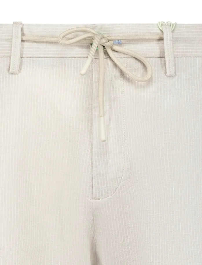 New Zealand korte broek gestreept creme normale fit