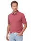 Casa Moda katoenen polo roze gemeleerd wijde fit