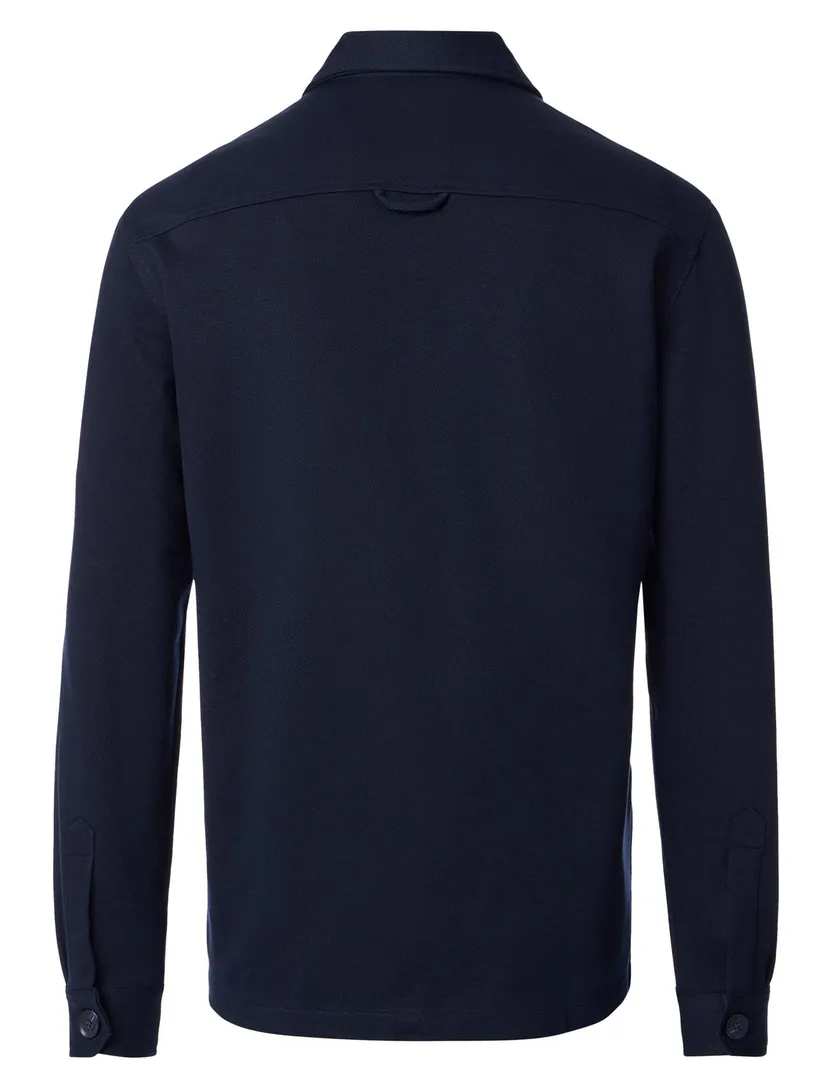 Casa Moda overshirt donkerblauw wijde fit