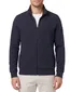 Casa Moda Vest donkerblauw effen ritssluiting wijde fit