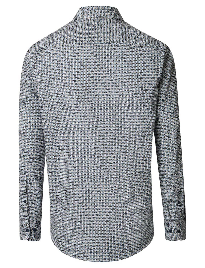 Casa Moda overhemd blauw 100% katoen Casual Fit