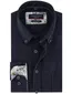 overhemd Casa Moda donkerblauw borstzak linnen