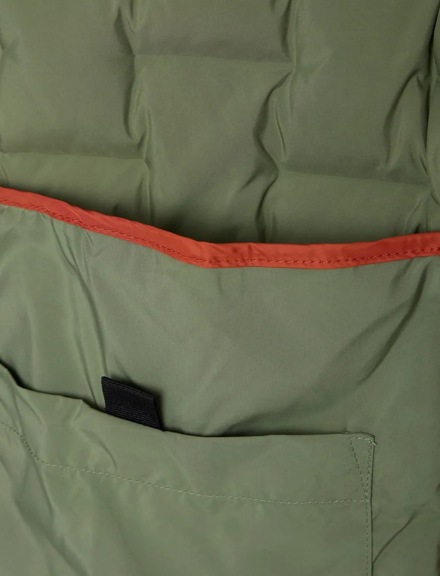 Casa Moda Bodywarmer groen effen gewatteerd