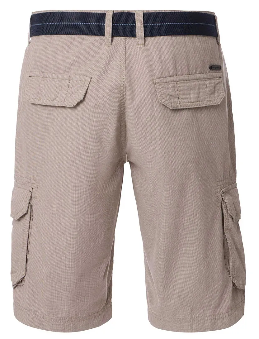 Casa Moda Bermuda beige effen cargo katoen