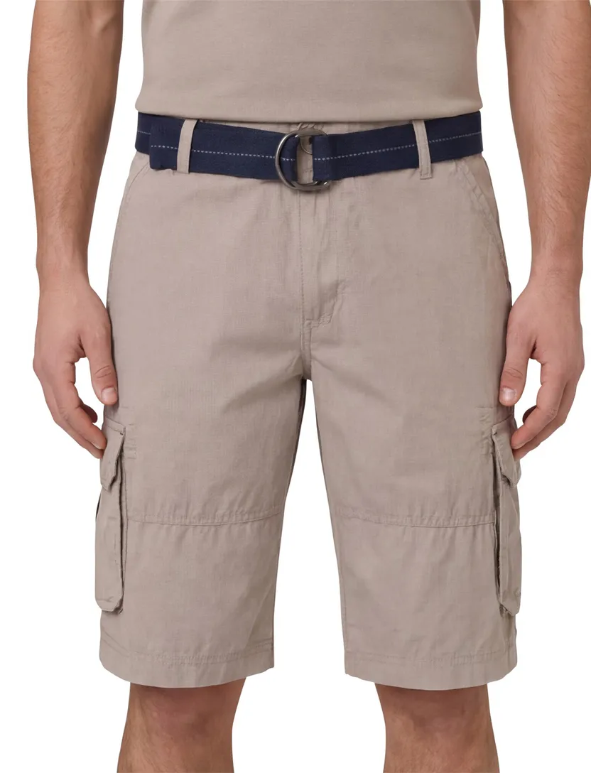 Casa Moda Bermuda beige effen cargo katoen
