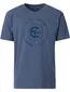 Casa Moda T-shirt blauw opdruk gemêleerd