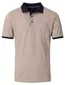 Casa Moda polo donkerblauw geprint met borstzak